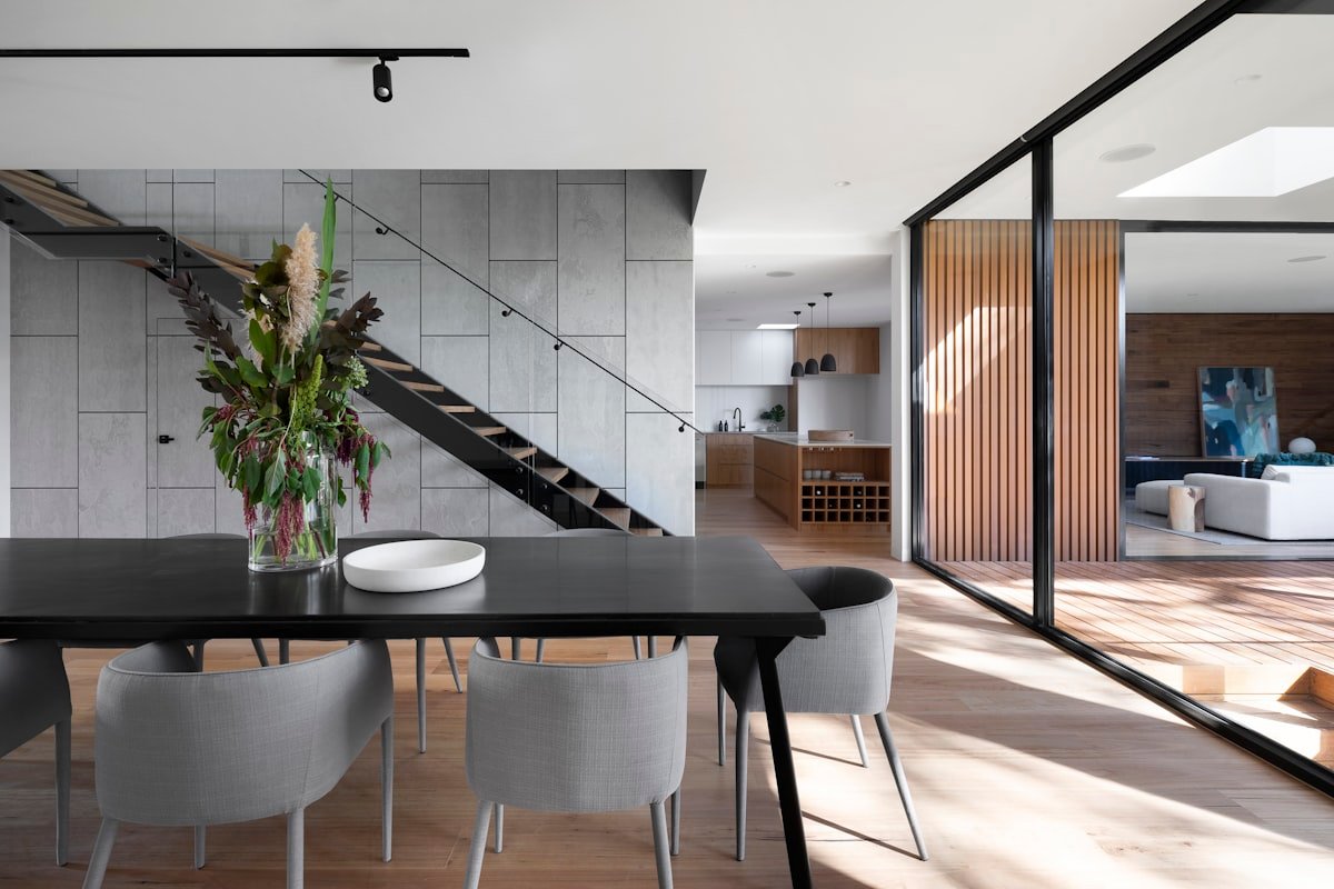 Aluminium external privacy shutters installed on Sydney balcony